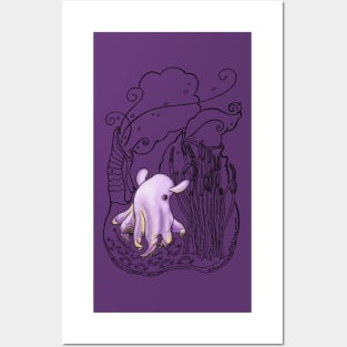 Cute Dumbo Octopus Doodle Posters and Art